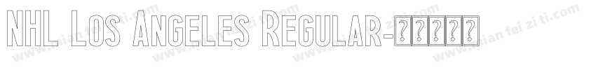 NHL Los Angeles Regular字体转换